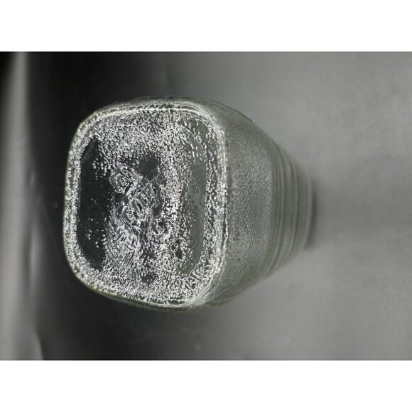 Vintage Hazel Atlas Juice / Milk Jug Vase Square Pressed Glass - Picture 8 of 12